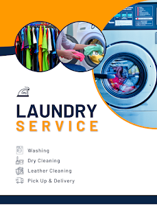 professional laundry service poster