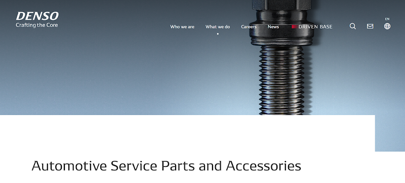 Showcase DENSO radiator website 