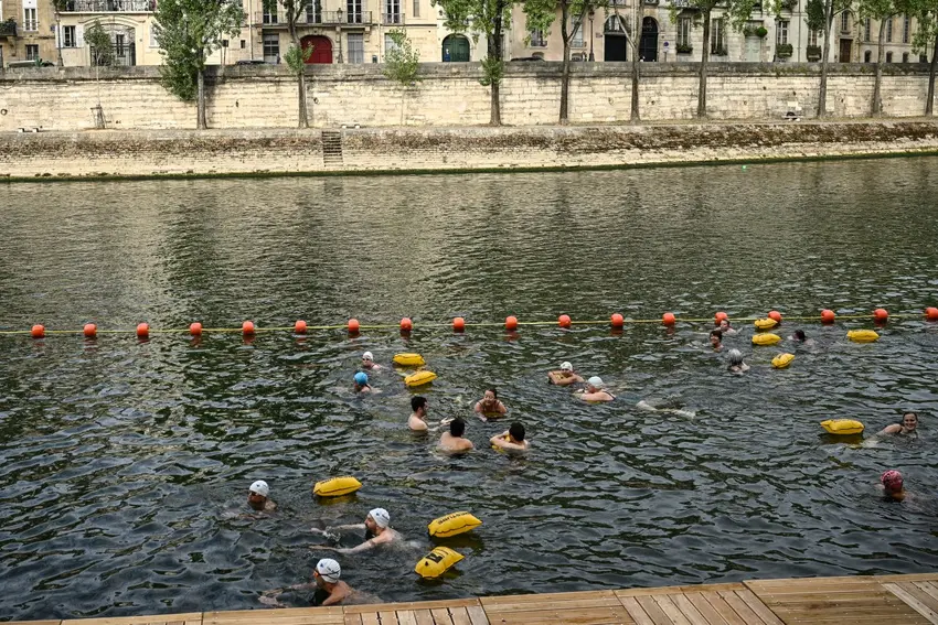 IN PICTURES: Seine reopens to first Paris swimmers after century-long ban