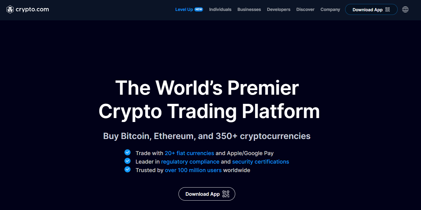 Crypto.com Homepage