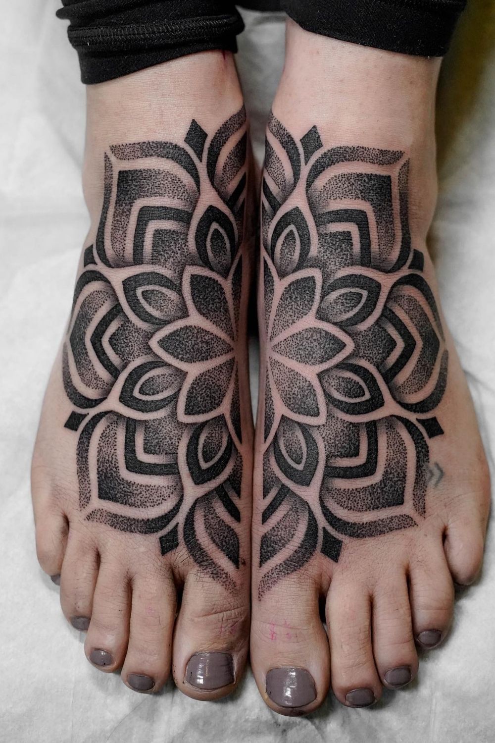  Mandala Foot Tattoos