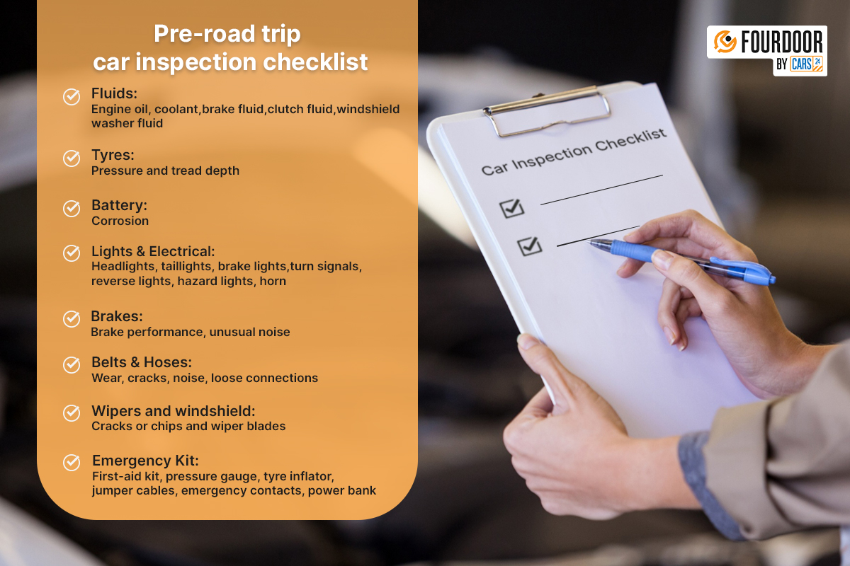 Pre-road trip car inspection checklist