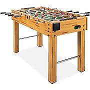 Best Choice Products 48in Competition Sized Foosball Table, Arcade Table Soccer for Home, Game Room, Arcade w/ 2 Balls, 2 Cup Holders - Light Bown, Opens in a new tab