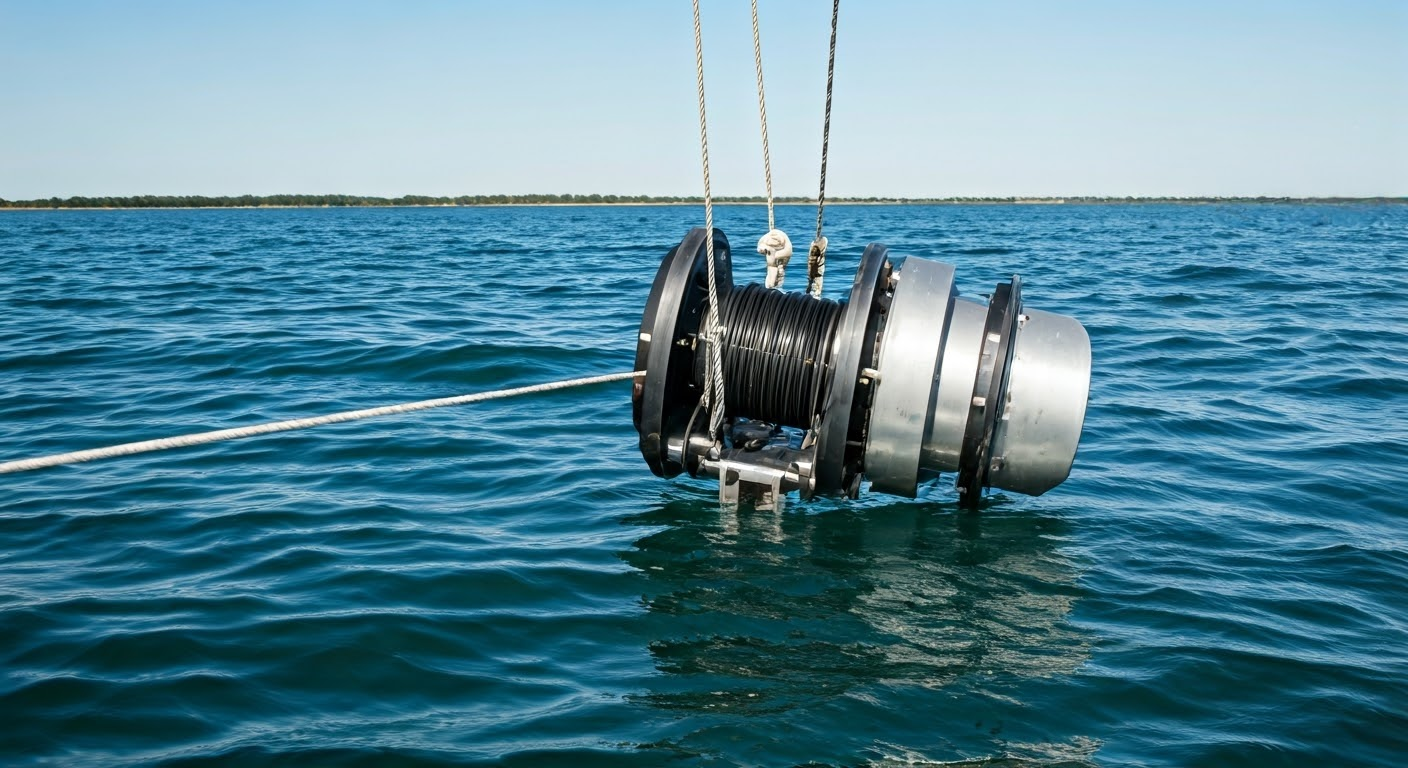 Boat using Savwinch drum winch for anchoring.