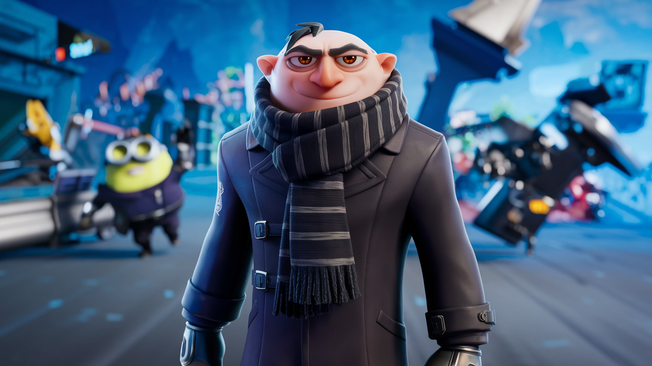 Gru Fortnite Super hero Skin Meme