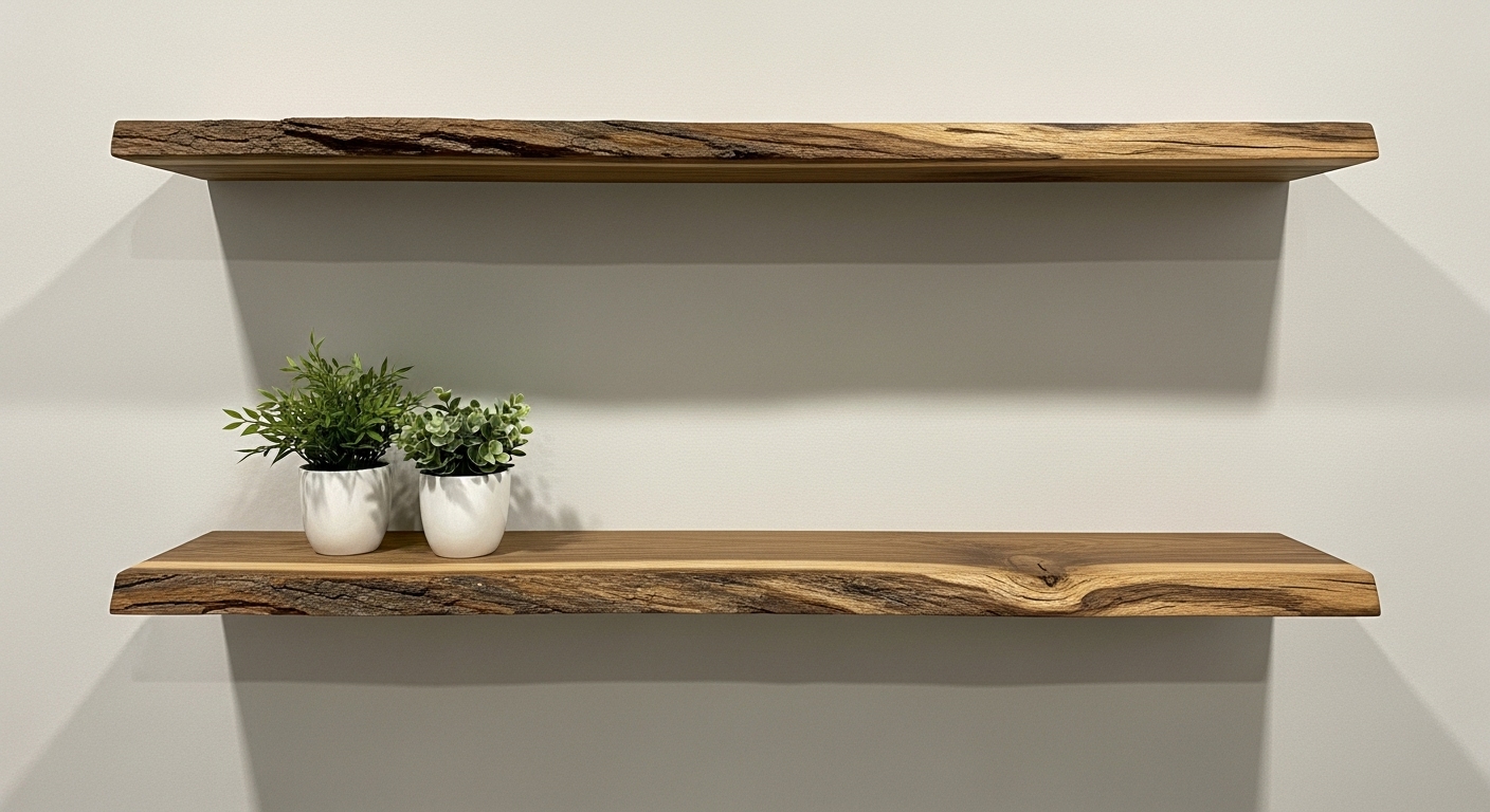 Live Edge Shelf Design