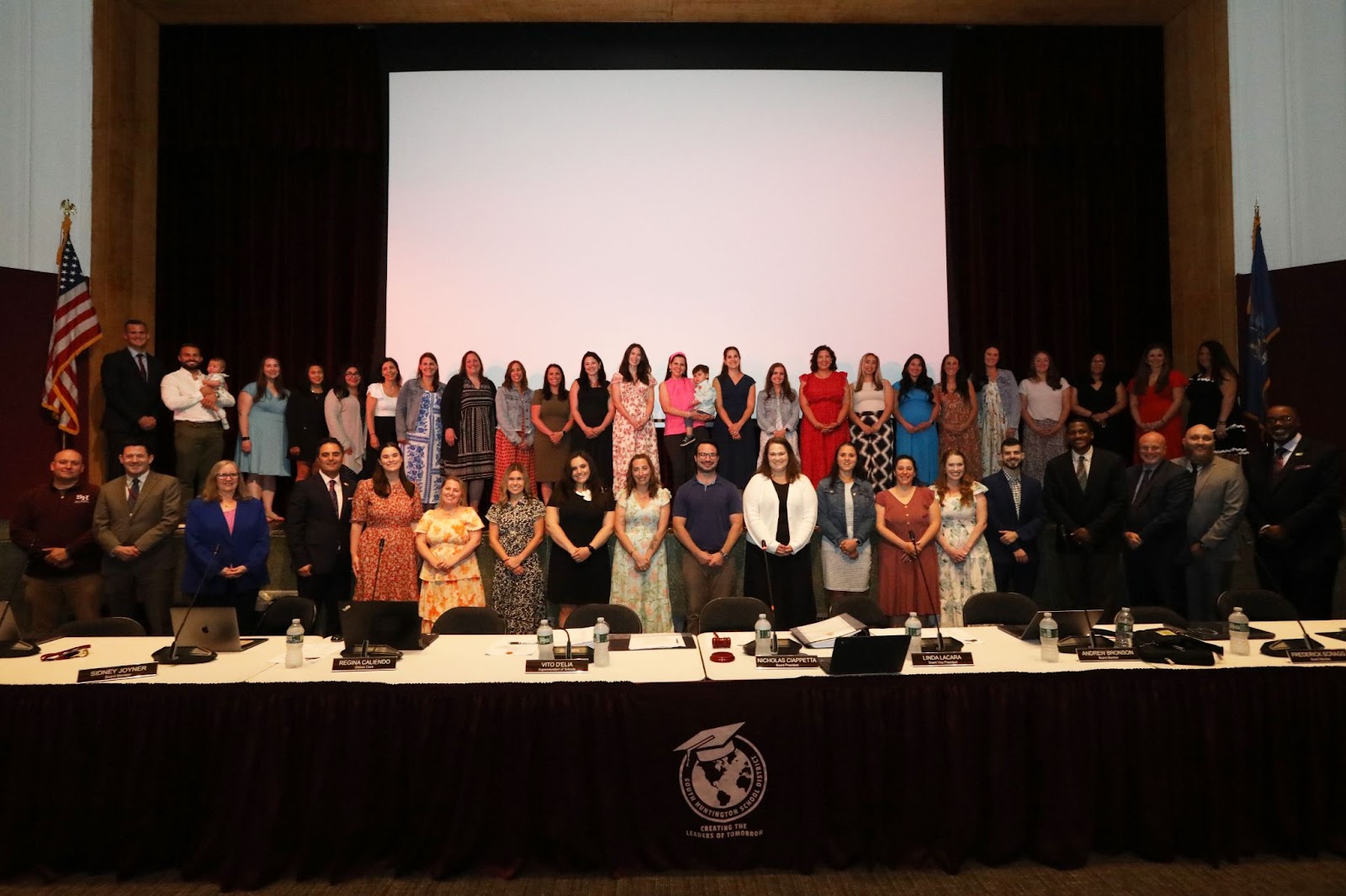 South Huntington School District’s 36 newly tenured staff members.
