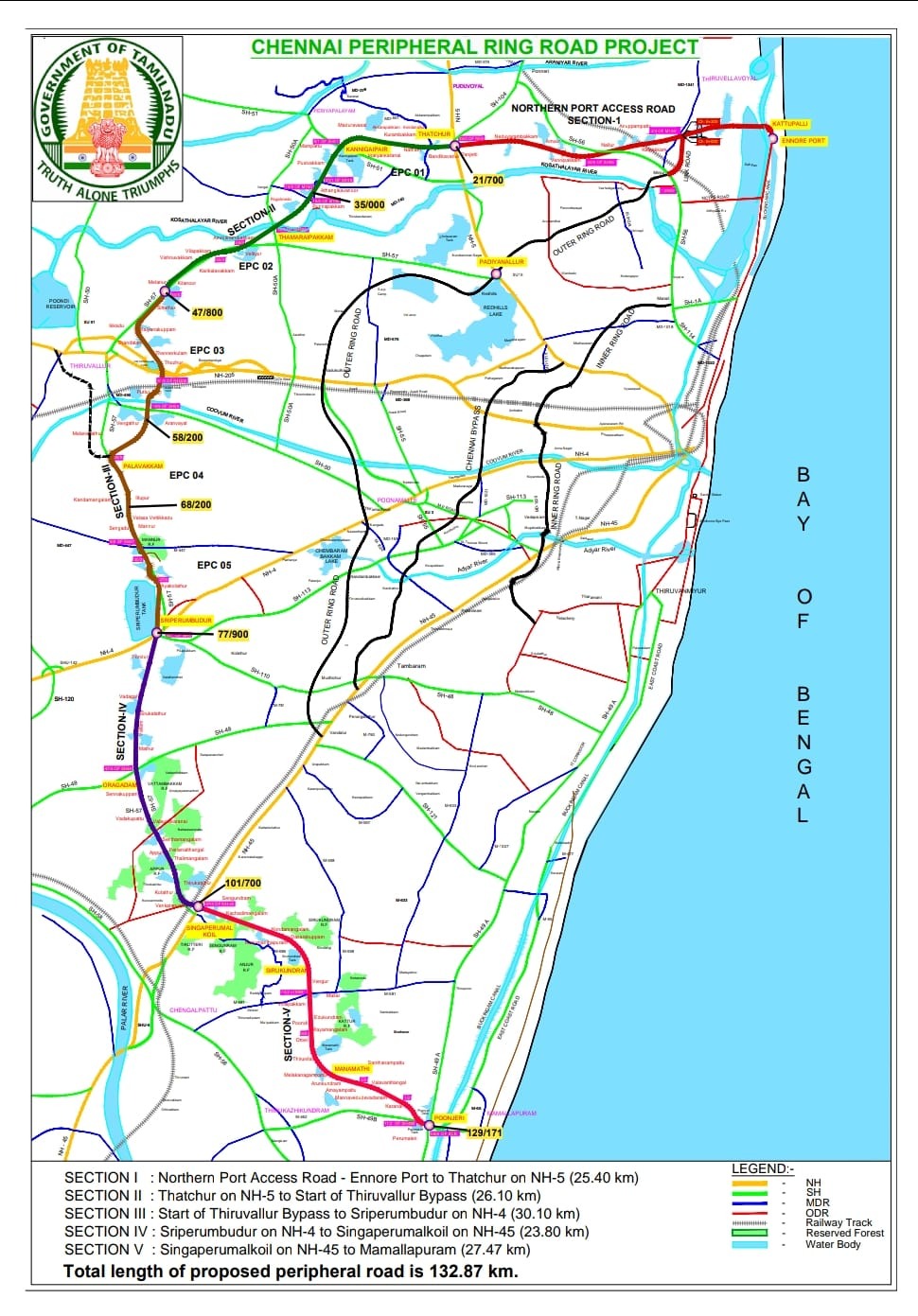 chennai peripheral ring road map