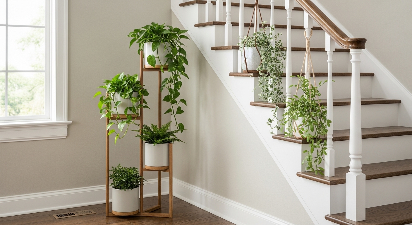Plants with staircase corners