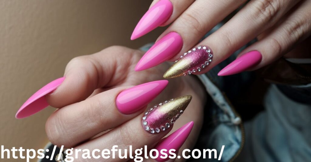 Long Pink Stiletto Nails for Bold Elegance 