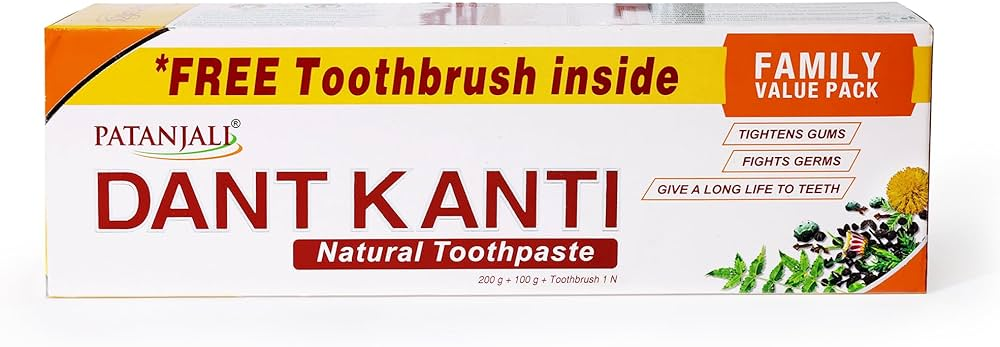 Top 7 Must Buy Patanjali Products Globally - Picture of Patanjali Dant Kanti Toothpaste