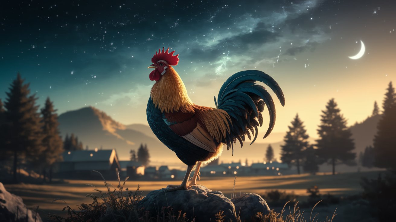 Rooster Crowing at Night Spiritual Meaning