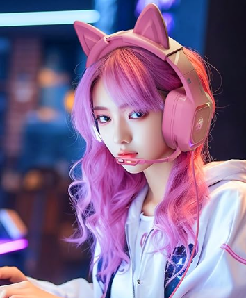 Futuristic Cosplay style headset