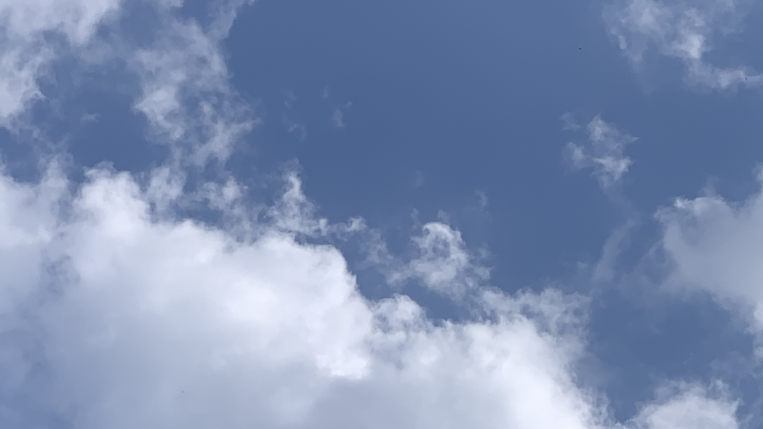 Puffy clouds, blue sky, what's not to like