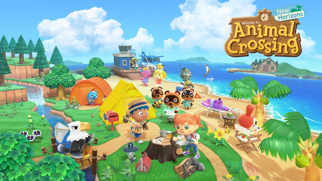 A promotional image for the game Animal Crossing