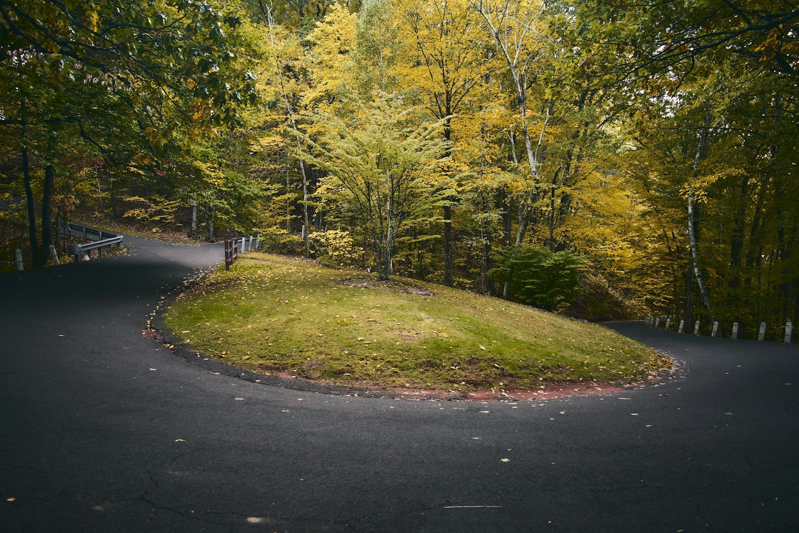 Uneven road. 