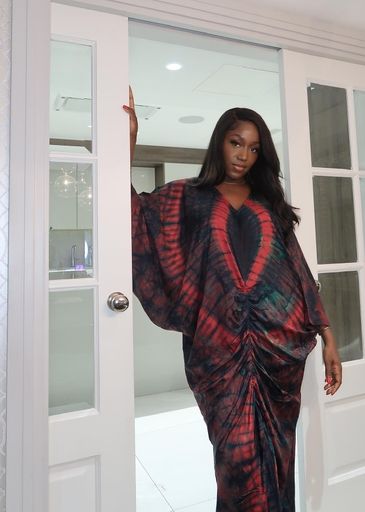 Fine girl flow bubu gown style 