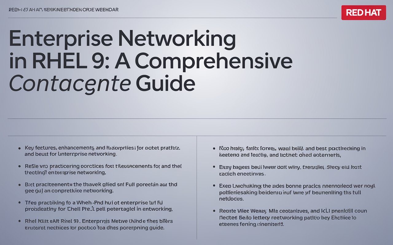 Red Hat Webinar Enterprise Networking in RHEL 9