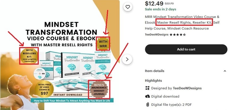 MRR course bundle Etsy