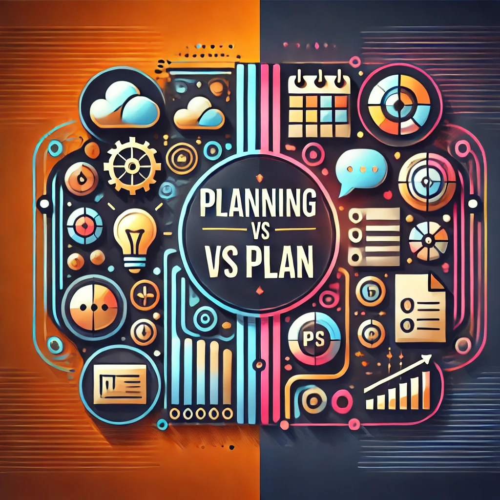 difference between planning and plan