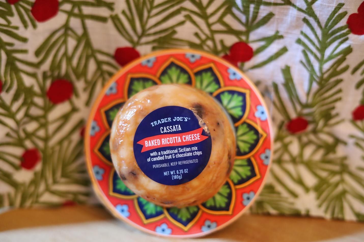 Trader Joe's Cassata baked ricotta cheese