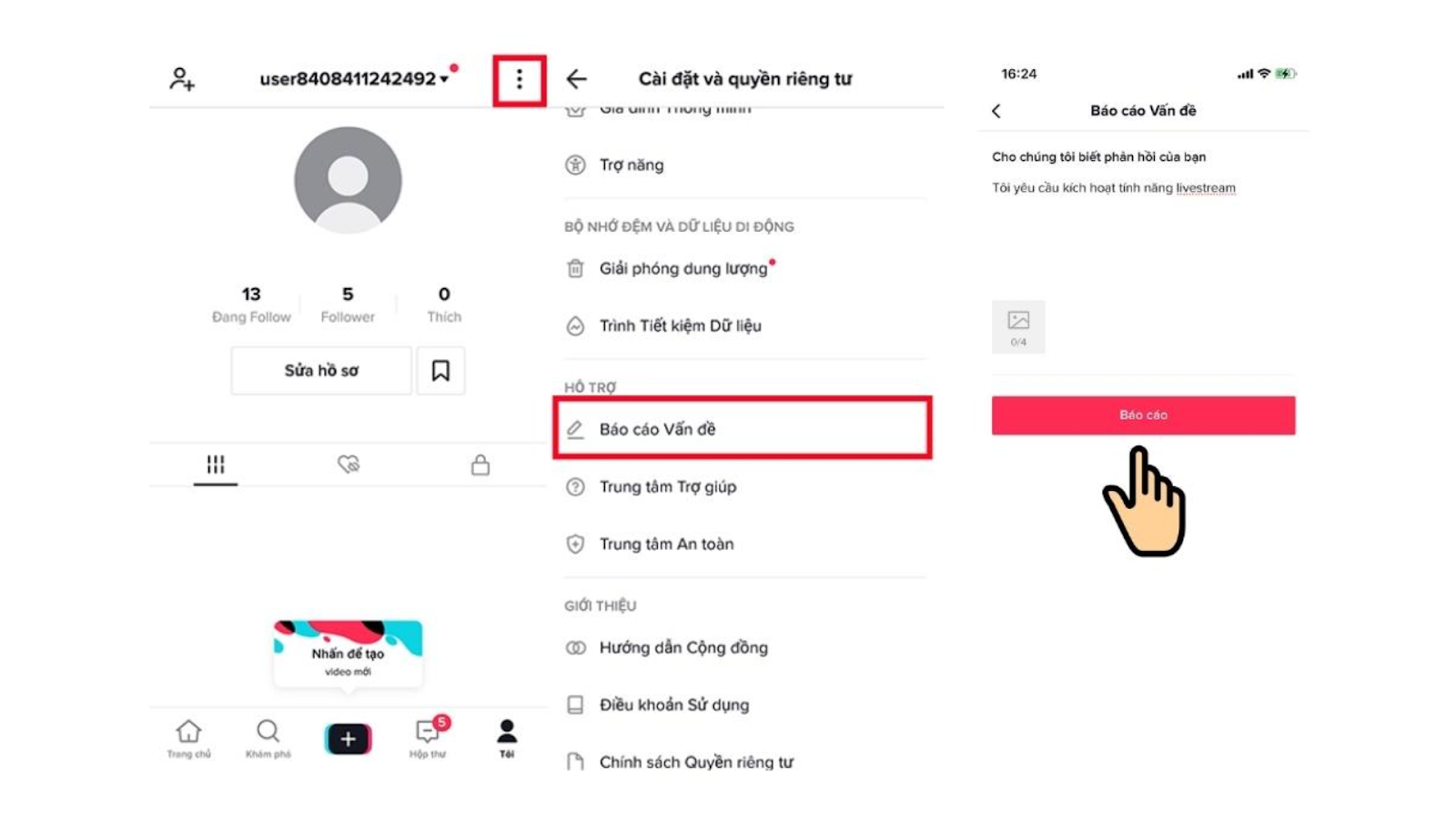 cách live trên tiktok