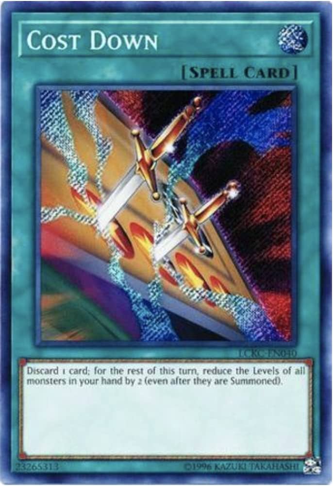 Yu-Gi-Oh! - Cost Down - LCKC-EN040 - Secret Rare - Unlimited Edition -  Legendary Collection Kaiba Mega Pack