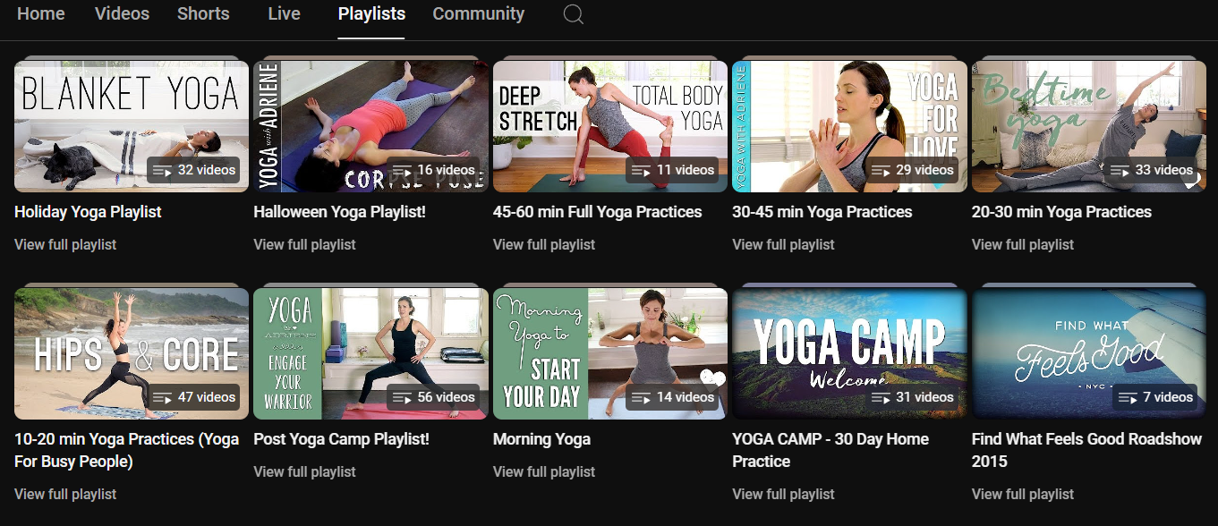 Get more views on youtube - Yoga with Adrience