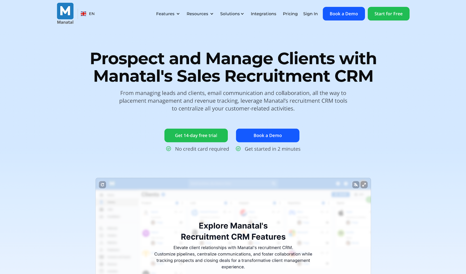 manatal recruitment crm