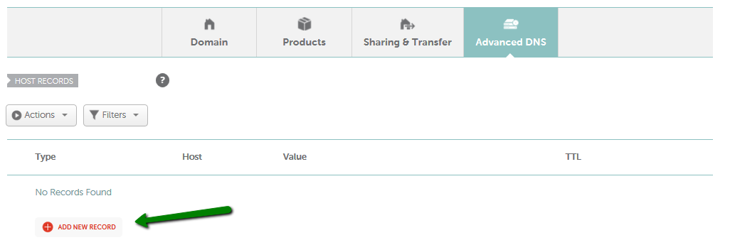 Namecheap Advanced DNS