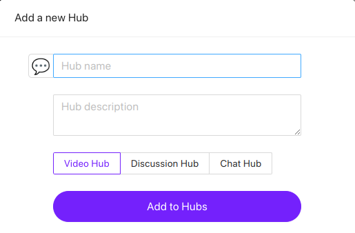 community hubs types in swarm
