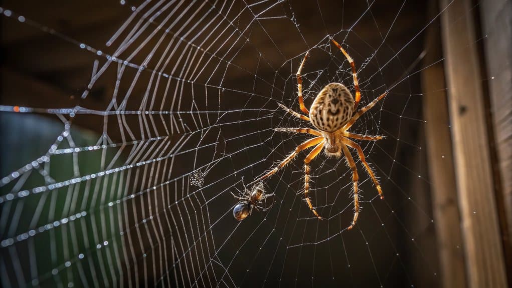 webs as prey traps