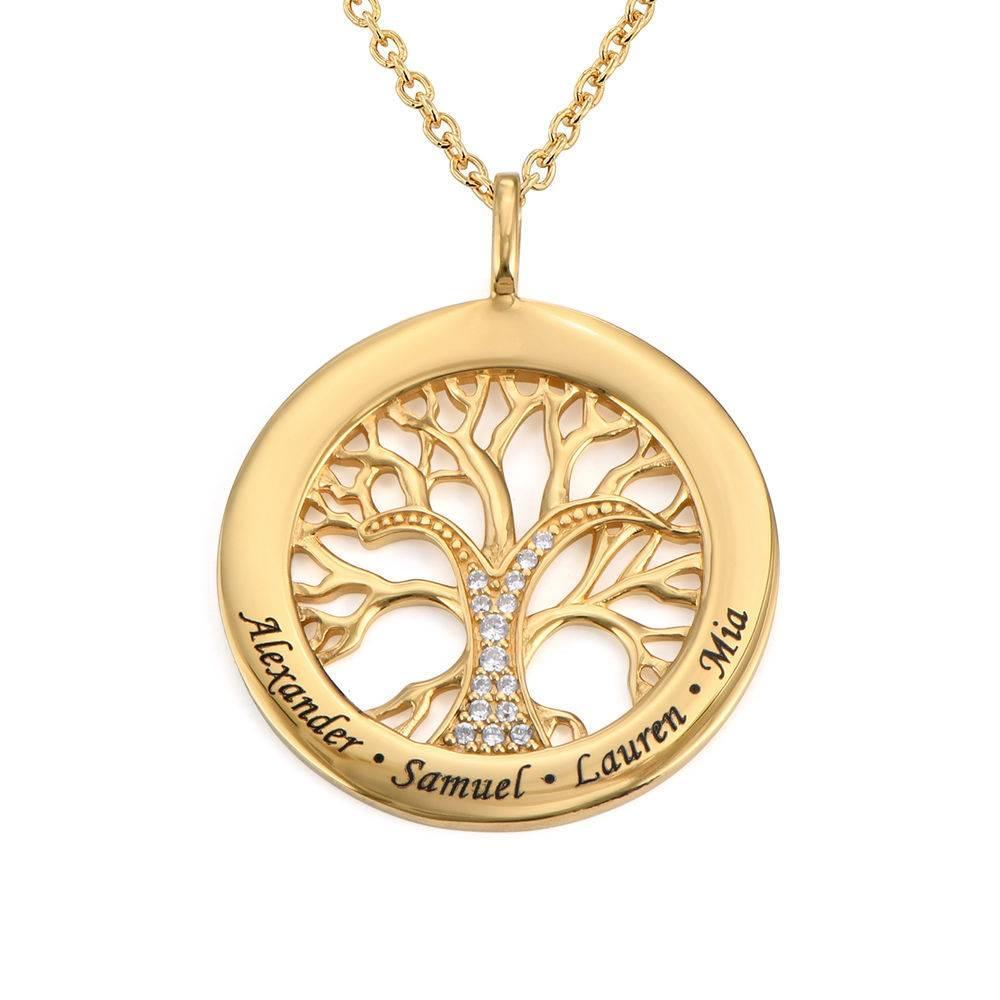 Family Tree Circle Necklace with