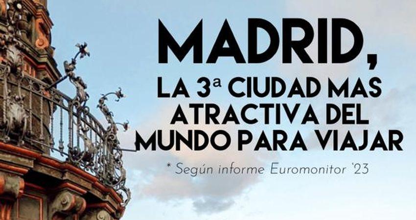 Madrid, tercera ciudad del mundo más atractiva para el turismo en 2023 |  Madrid Destino