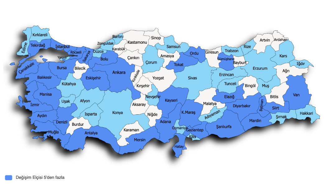 A map of turkey with blue and white colors

AI-generated content may be incorrect.