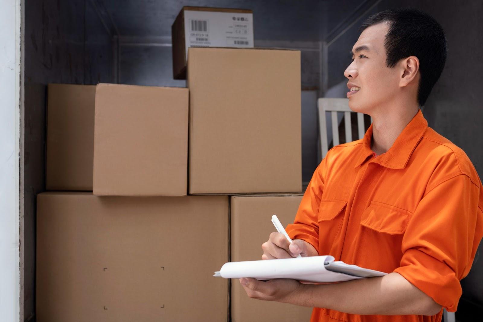 A person in an orange jumpsuit holding a clipboard

AI-generated content may be incorrect.