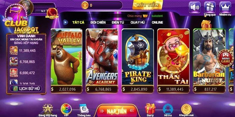 Sân chơi đang có hệ thống game đặc sắc