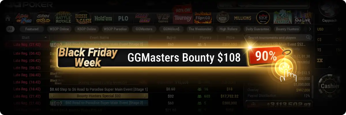 Black Friday GGMasters Bounty