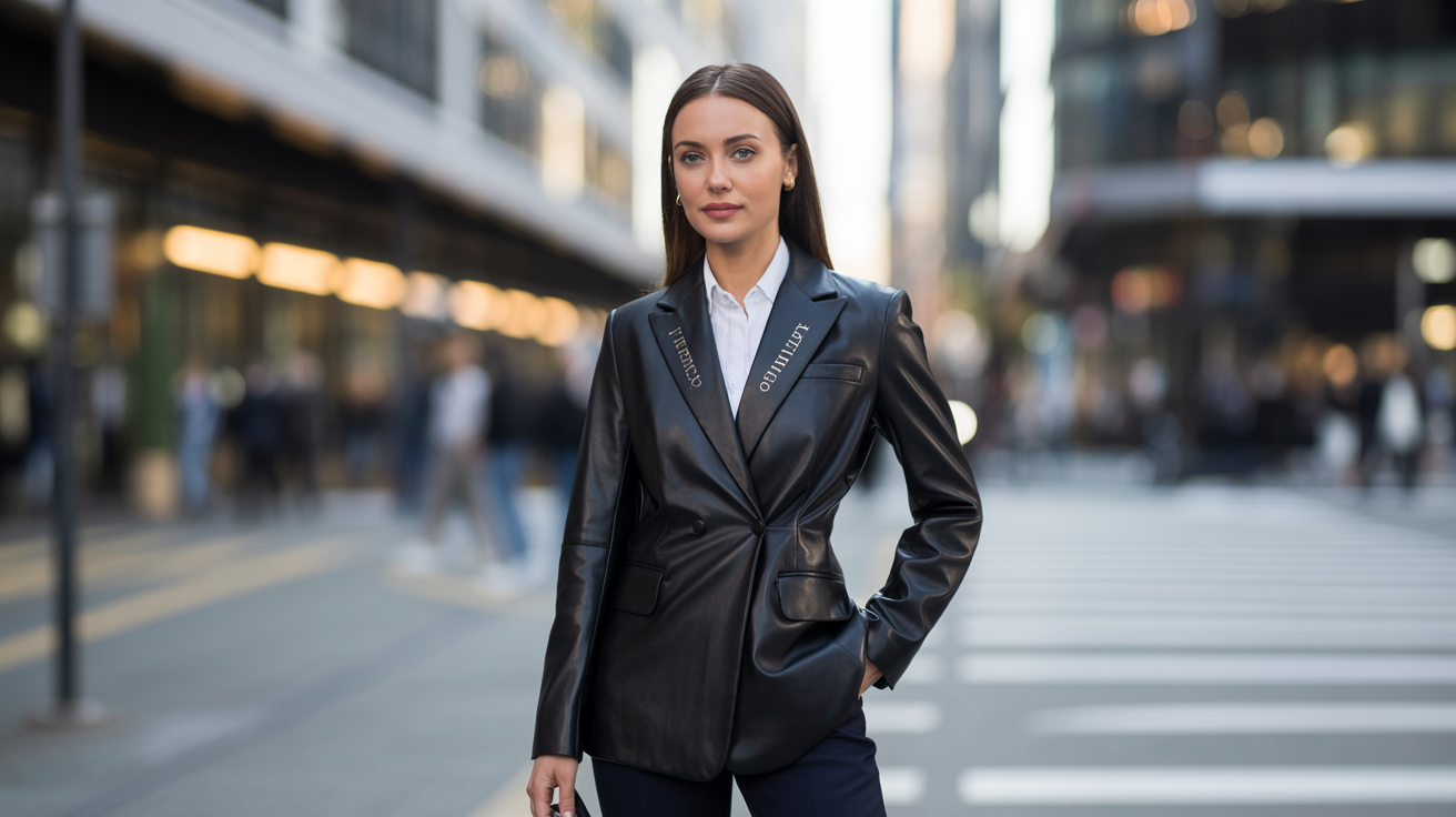 leather blazer