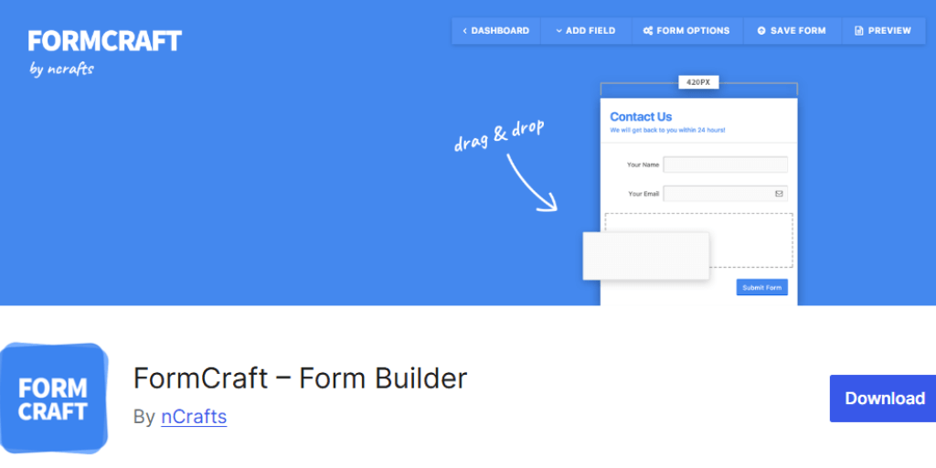 FormCraft Contact Form 7 Alternatives