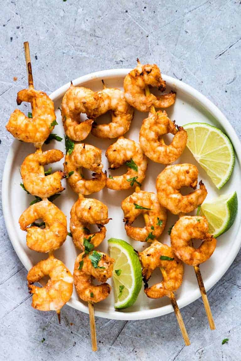 Air Fryer shrimp skewers 29