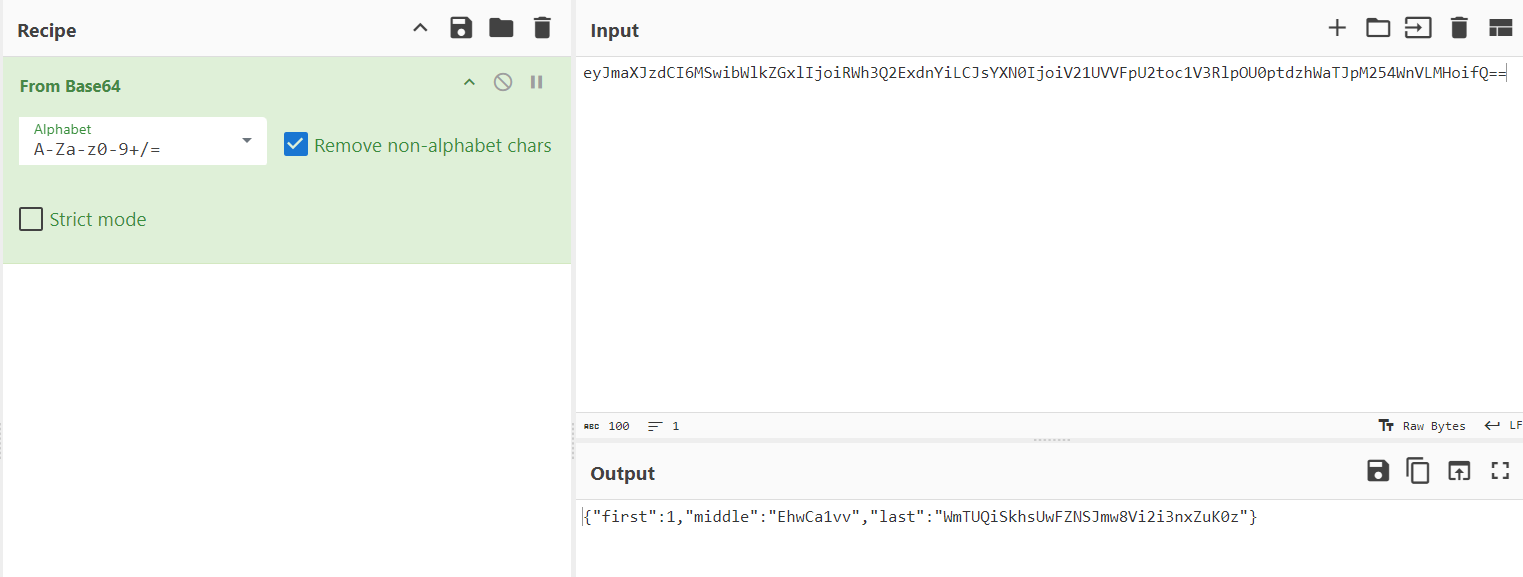  contents of the middle field decrypting in CyberChef