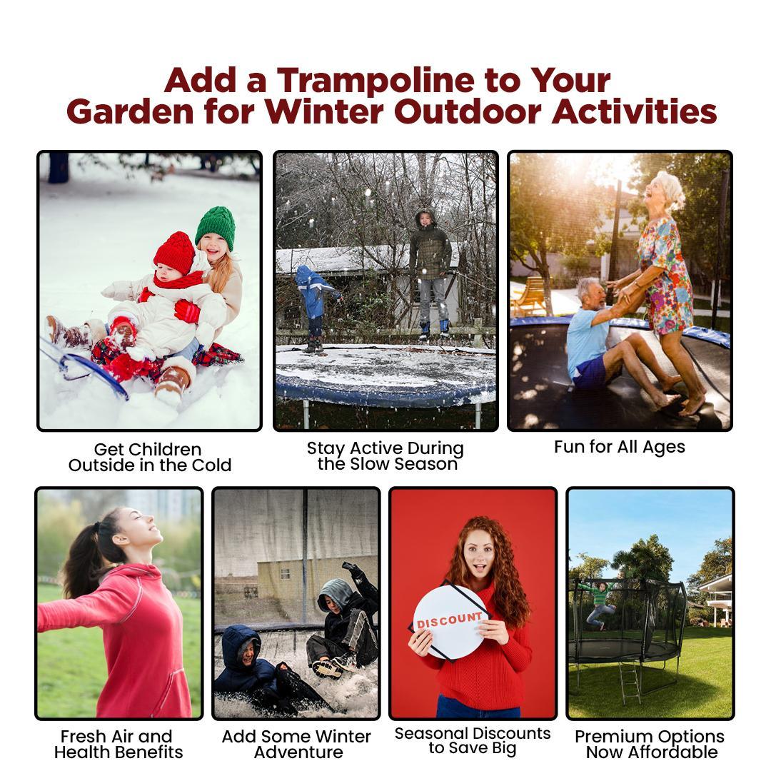 Add a Trampoline to Your Garden for Winter Outdoor Activities