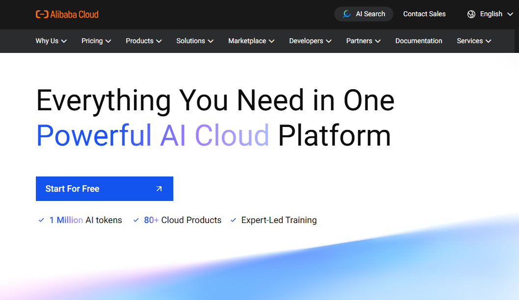 Alibaba Powerful AI Cloud Platform