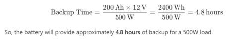 200Ah, 12V battery calculation