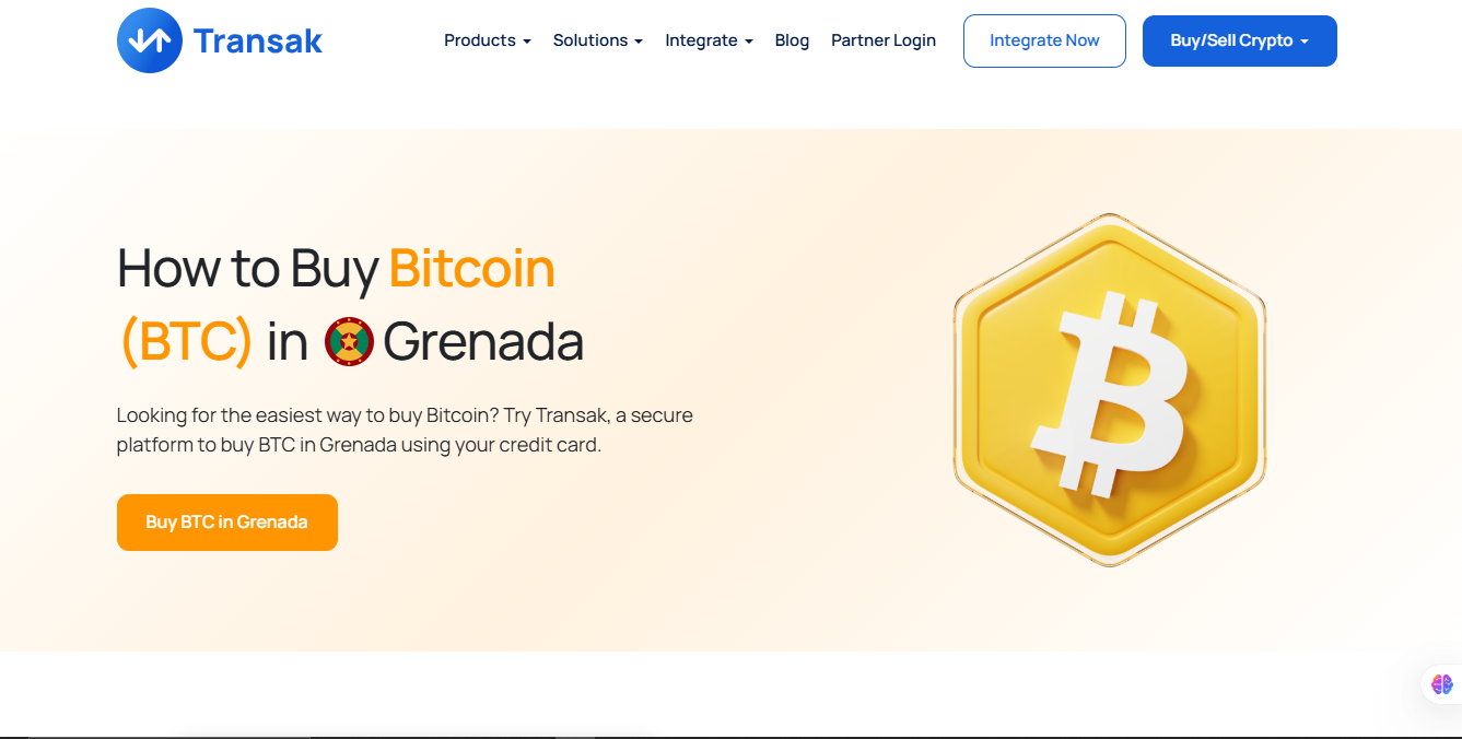 Transak homepage