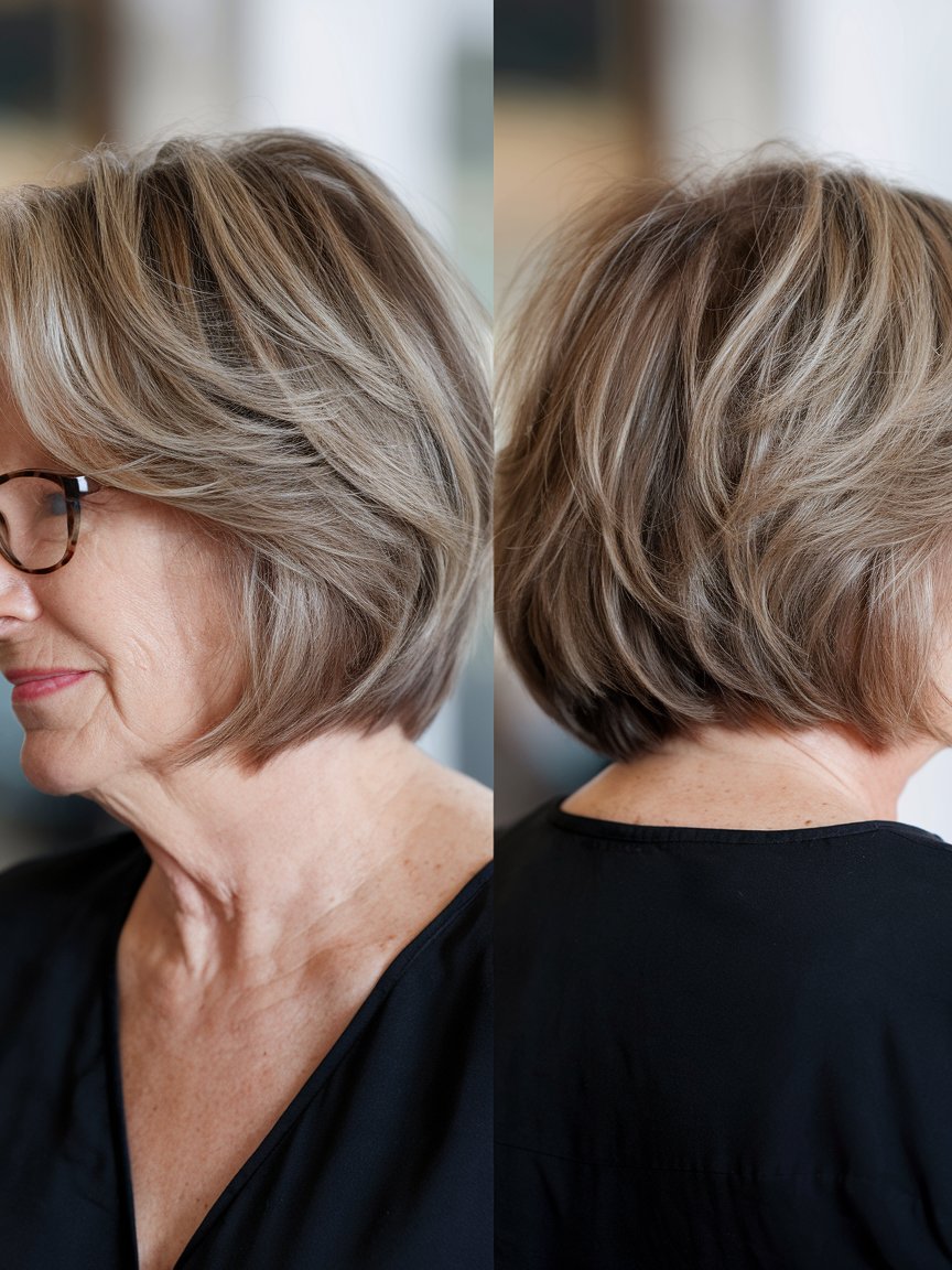 40. Softly Layered Jaw-Length Bob