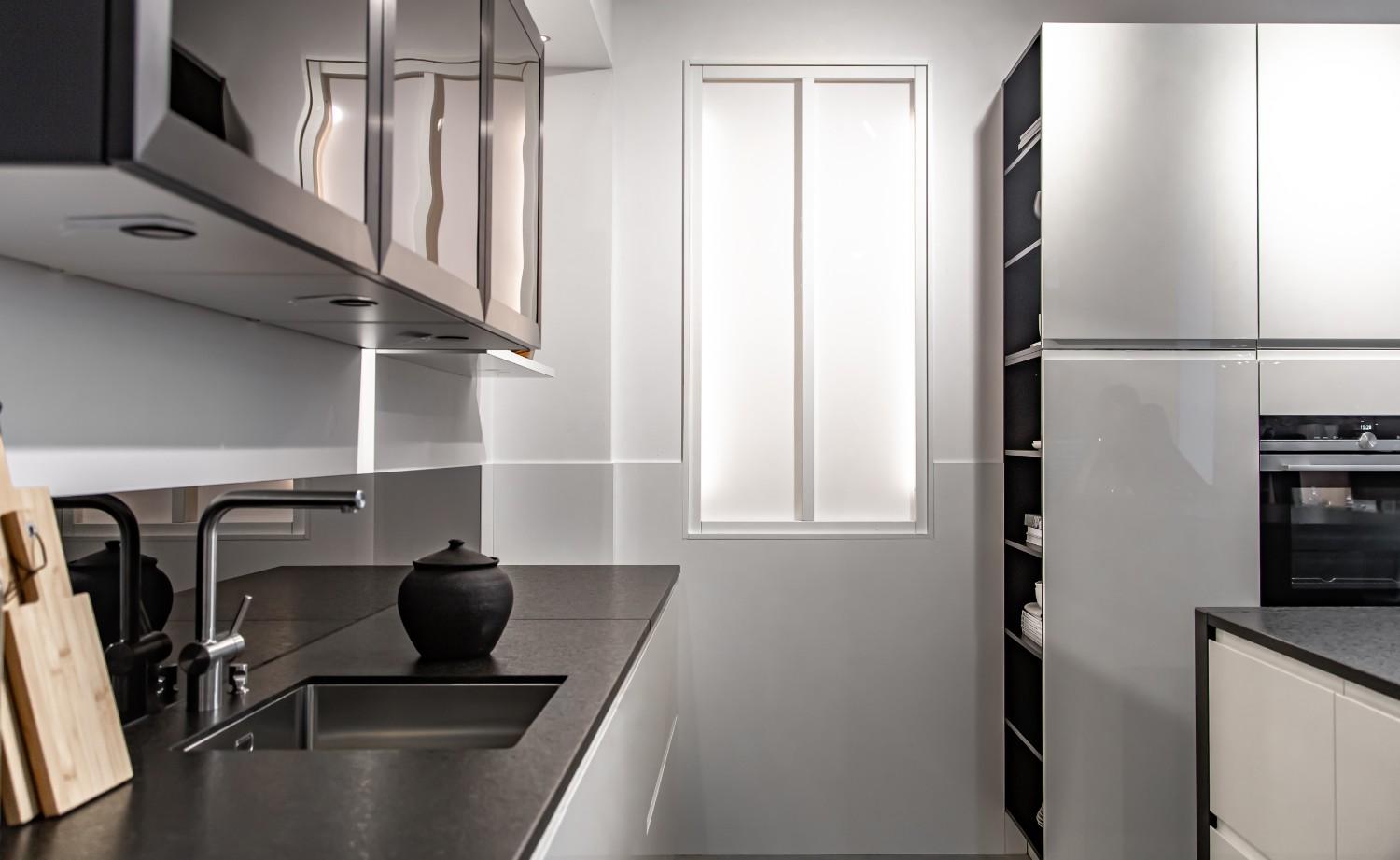 Modular kitchen installation process showing precision-engineered units in Bengaluru home