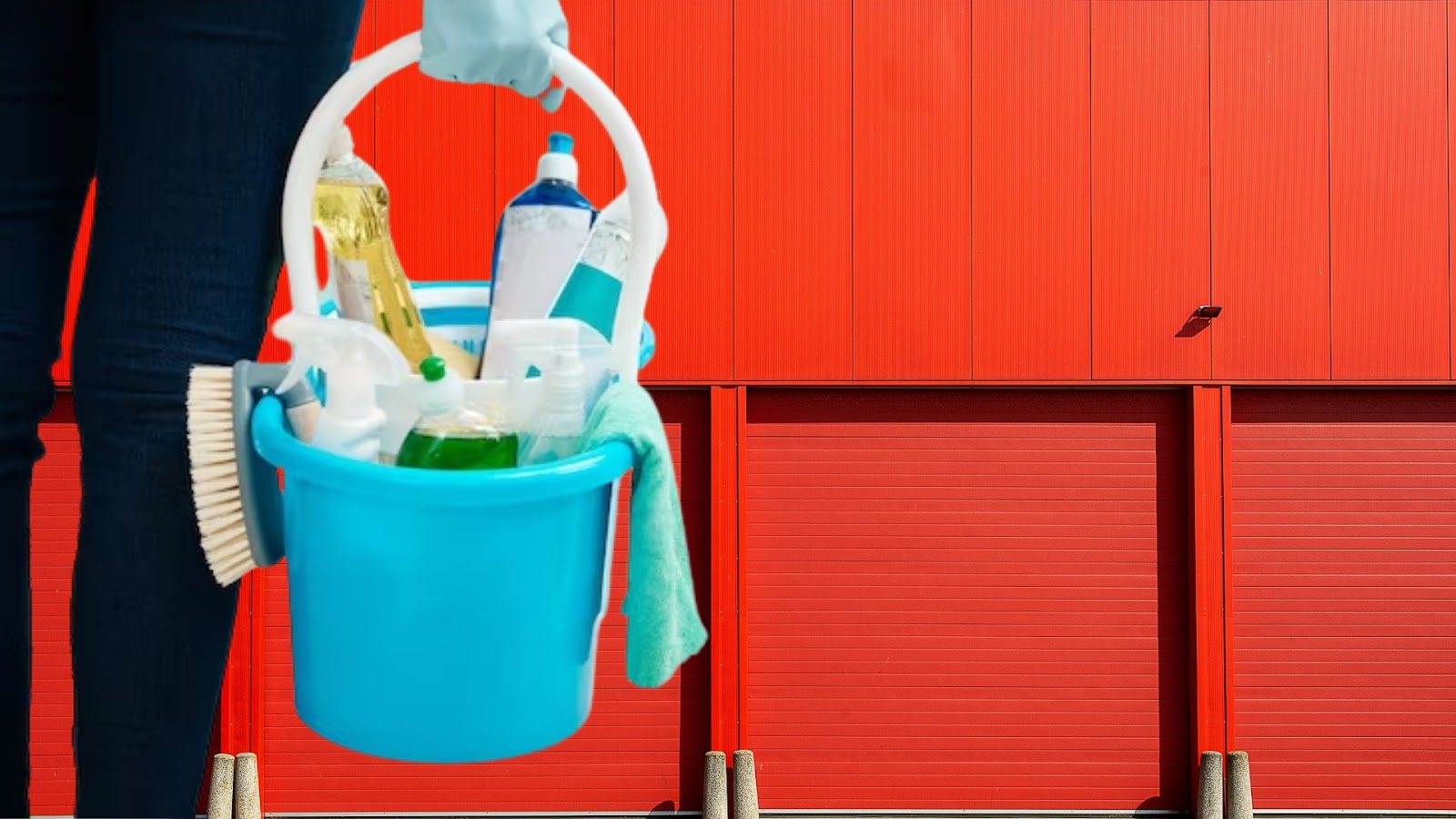 Maintaining the vibrant color of a painted garage door with regular cleaning.