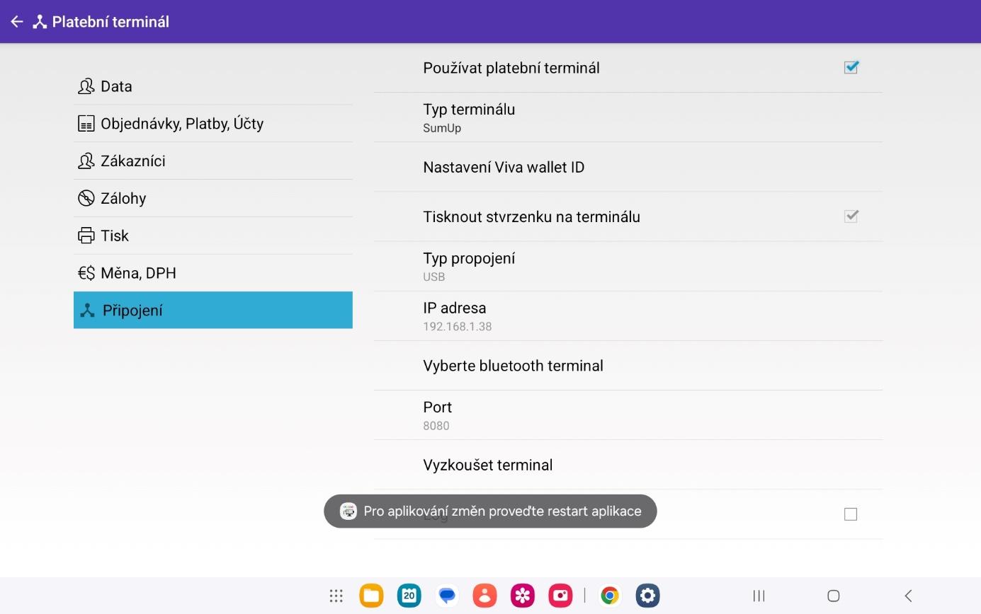 Propojení SumUP a pokladny PEXESO